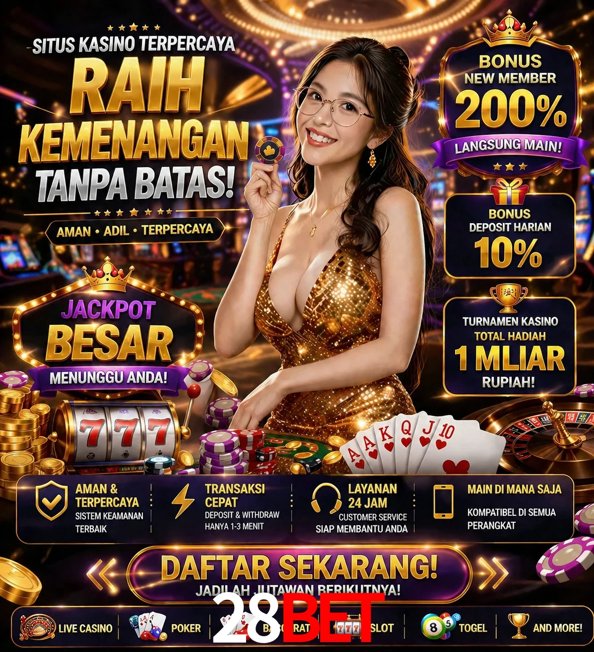 Roleta e blackjack 28bet